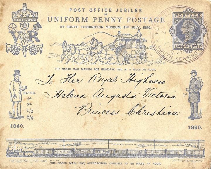 Penny Postage Jubilee, Official Envelope