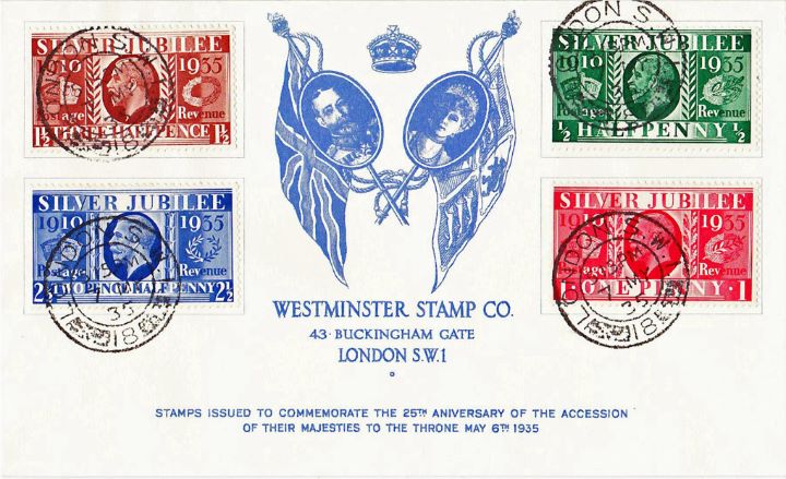 King George V Silver Jubilee, Forgery of Westminster Cover