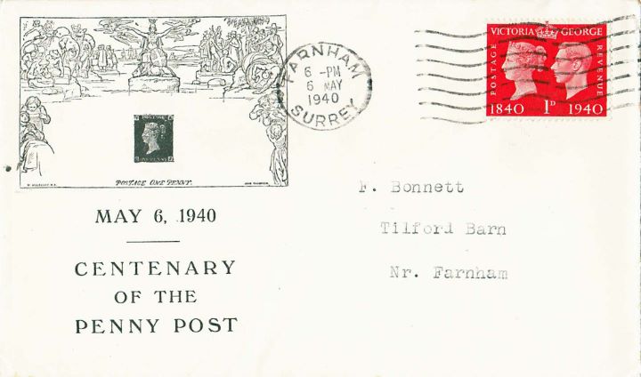 Postage Stamp Centenary, Mulready Envelope