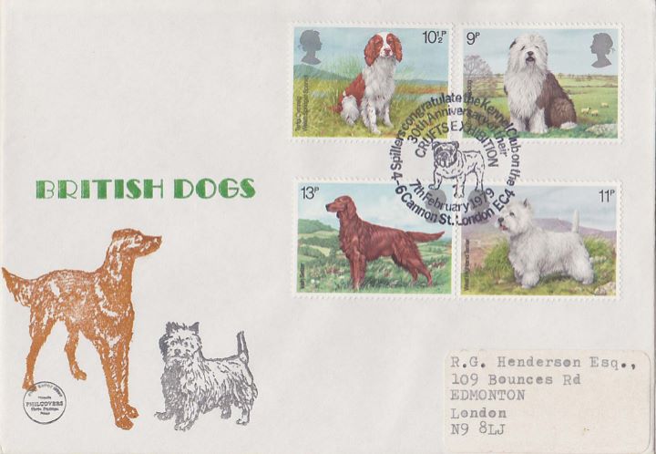 British Dogs, Irish Setter and West Highland Terrier