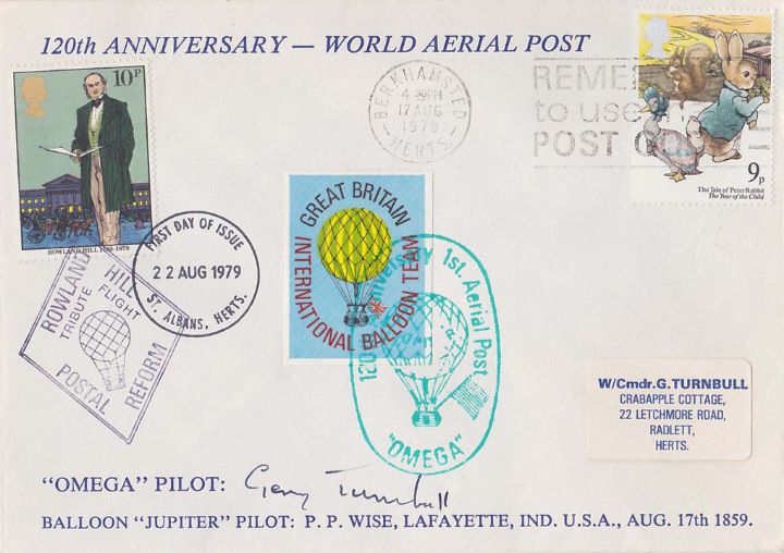 Rowland Hill: Stamps, 120th Anniversary World Aerial Post