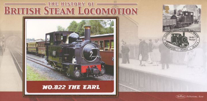 Classic Locomotives: Series No.4: Miniature Sheet, No. 822 The Earl