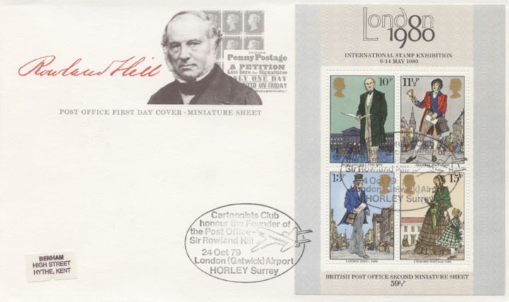 Rowland Hill: Miniature Sheet, Rowland Hill