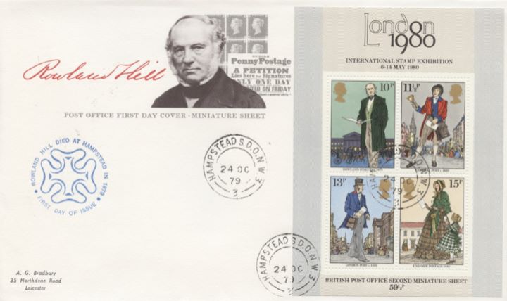 Rowland Hill: Miniature Sheet, Rowland Hill