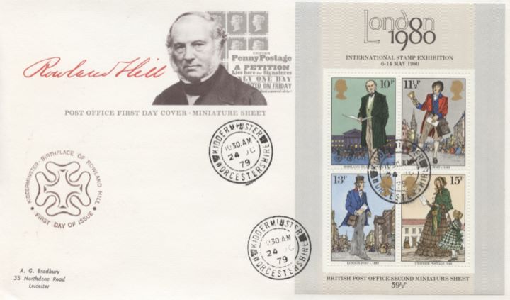 Rowland Hill: Miniature Sheet, Rowland Hill