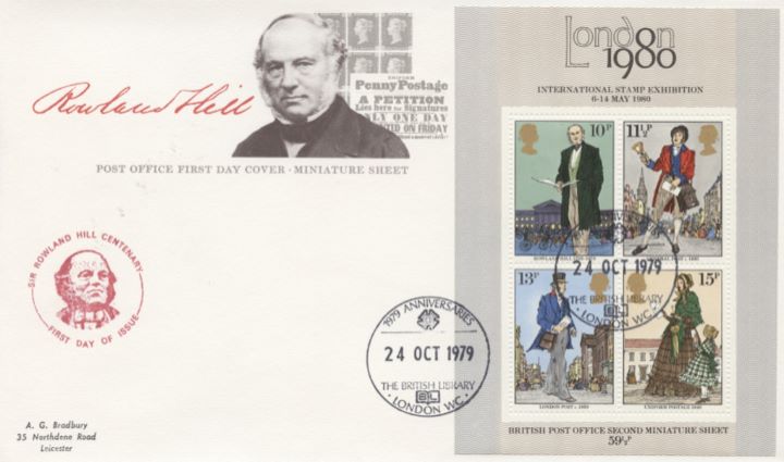 Rowland Hill: Miniature Sheet, Rowland Hill