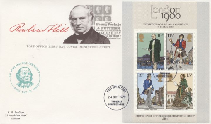 Rowland Hill: Miniature Sheet, Rowland Hill