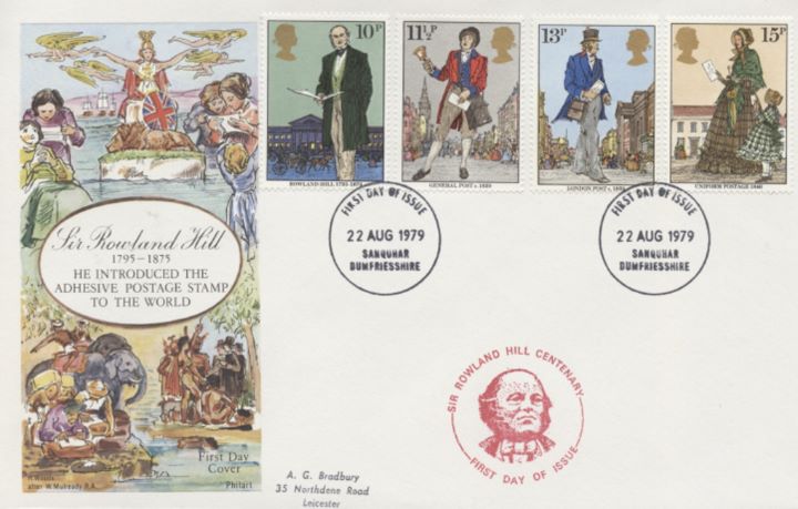 Rowland Hill: Stamps, Mulready Envelope