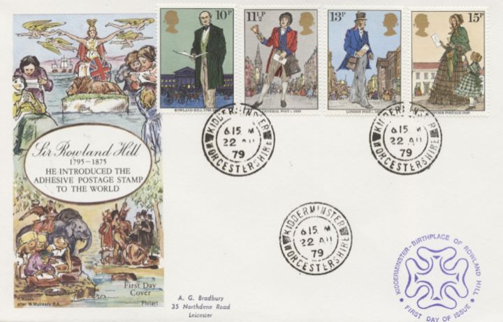 Rowland Hill: Stamps, Mulready Envelope