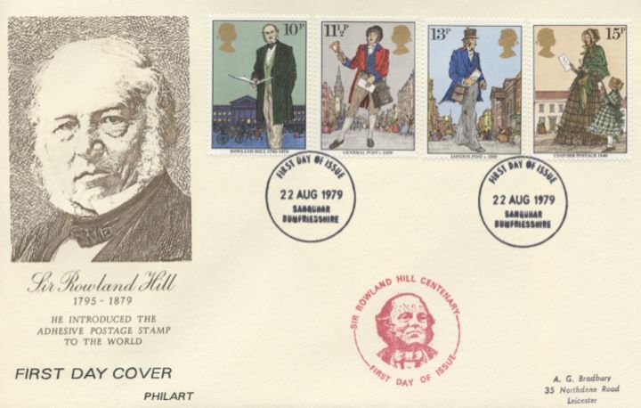 Rowland Hill: Stamps, Portrait of Rowland Hill