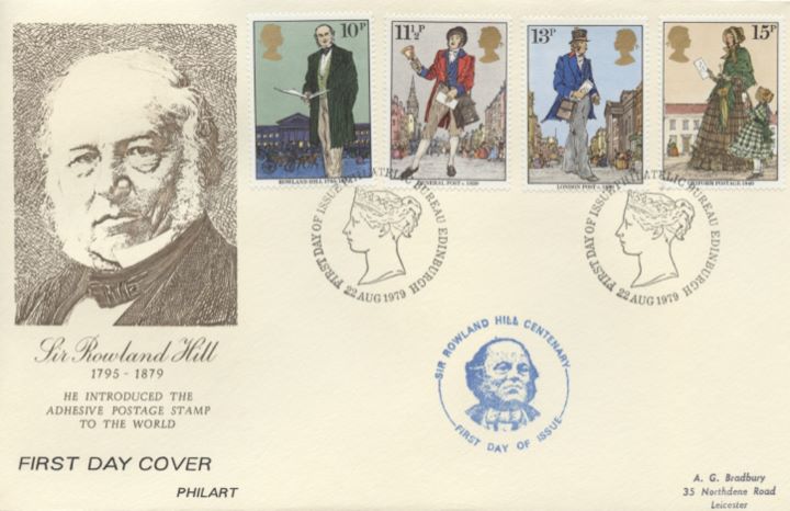 Rowland Hill: Stamps, Portrait of Rowland Hill