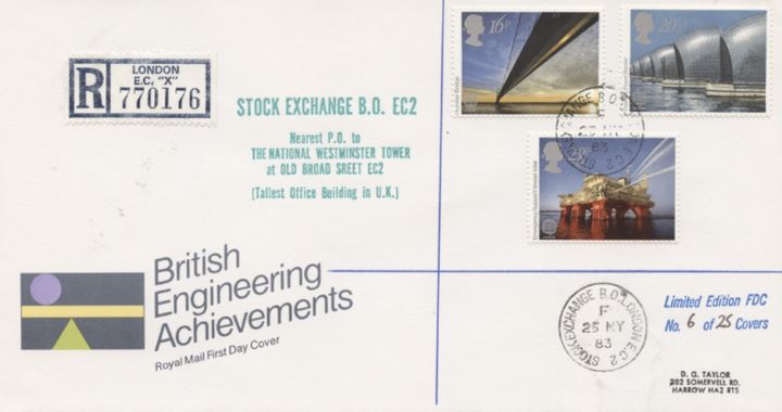 Engineering Achievements, CDS postmarks