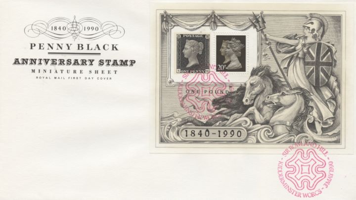 Penny Black: Miniature Sheet, Penny Black Anniversary 1840-1990