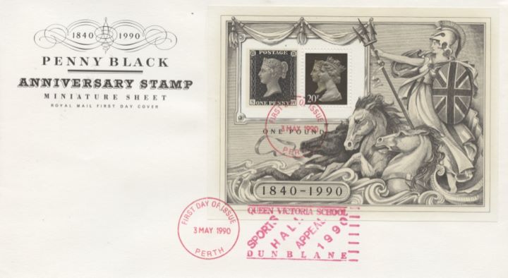 Penny Black: Miniature Sheet, Penny Black Anniversary 1840-1990