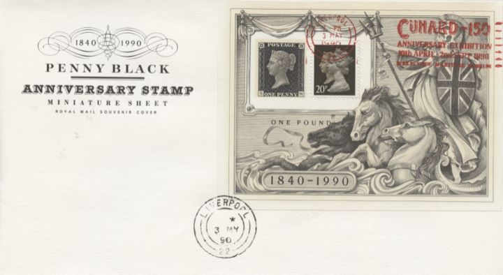 Penny Black: Miniature Sheet, Slogan Postmarks