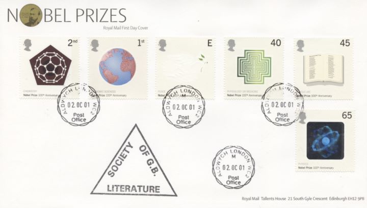 Nobel Prizes, CDS Postmarks