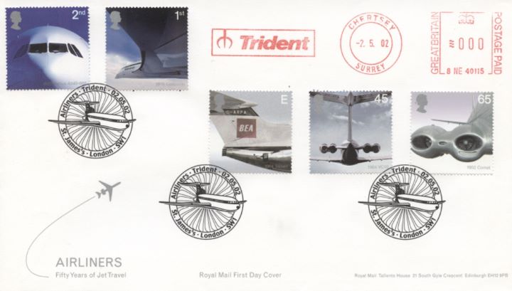 Airliners: Stamps, Meter Marks