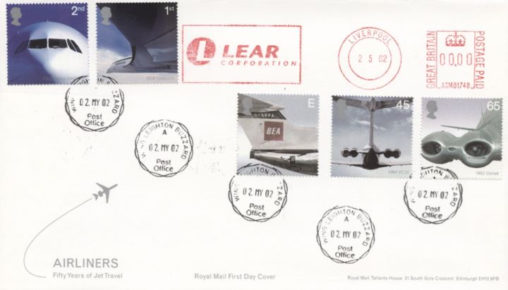 Airliners: Stamps, Meter Marks