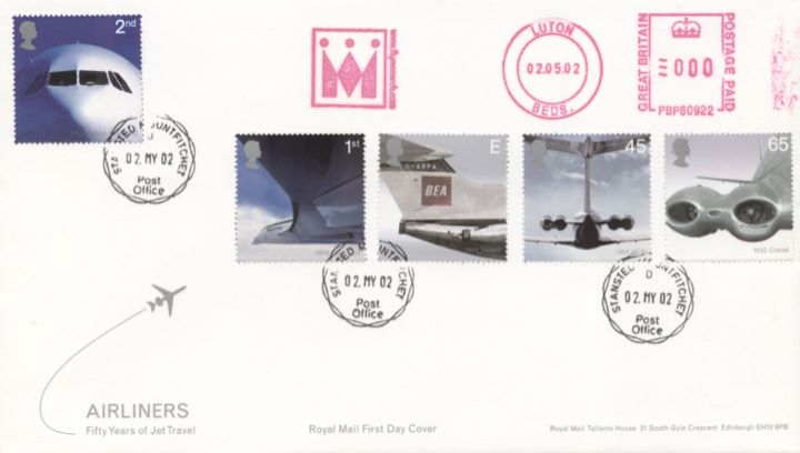 Airliners: Stamps, Meter Marks