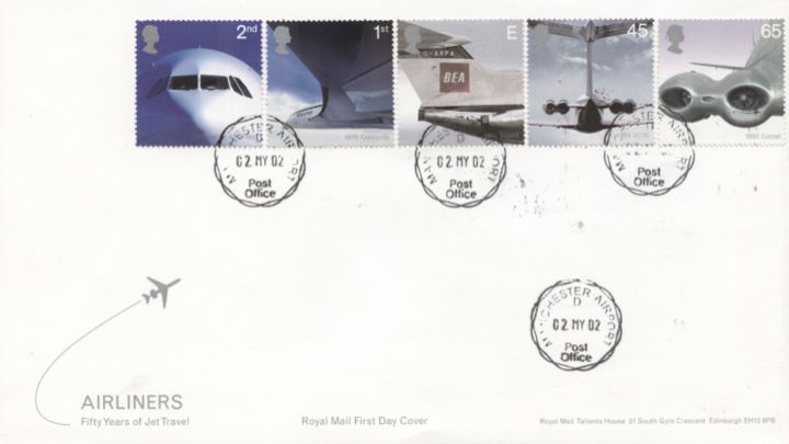 Airliners: Stamps, CDS Postmarks