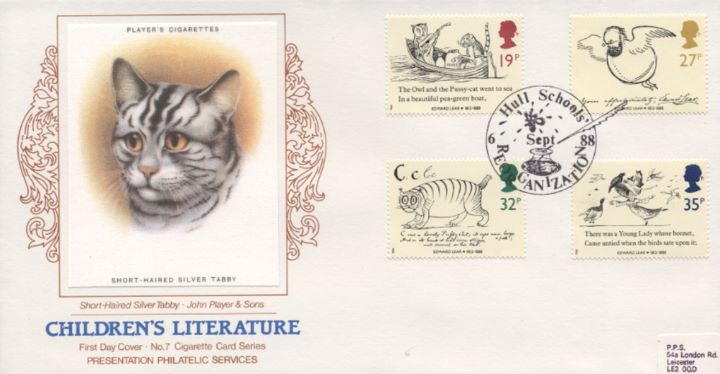 Edward Lear: Stamps, Short Haired Silver Tabby