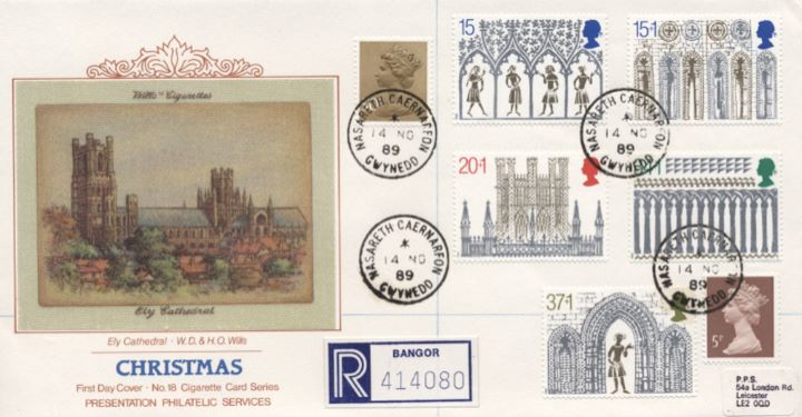 Christmas 1989, Ely Cathedral Cigarette Card