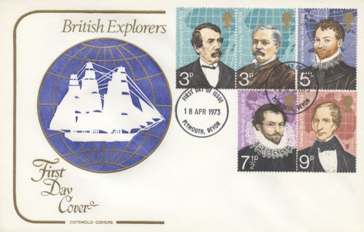 British Explorers, Ship on Globe