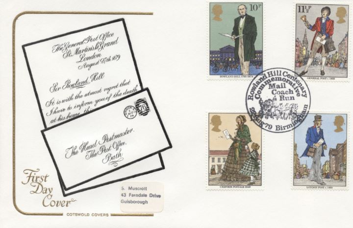 Rowland Hill: Stamps, The Death of Rowland Hill