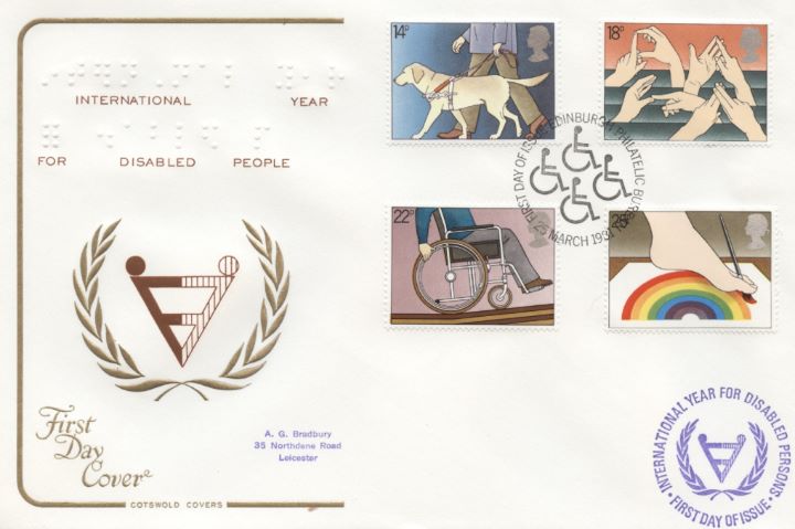 Year of the Disabled, Special Handstamps