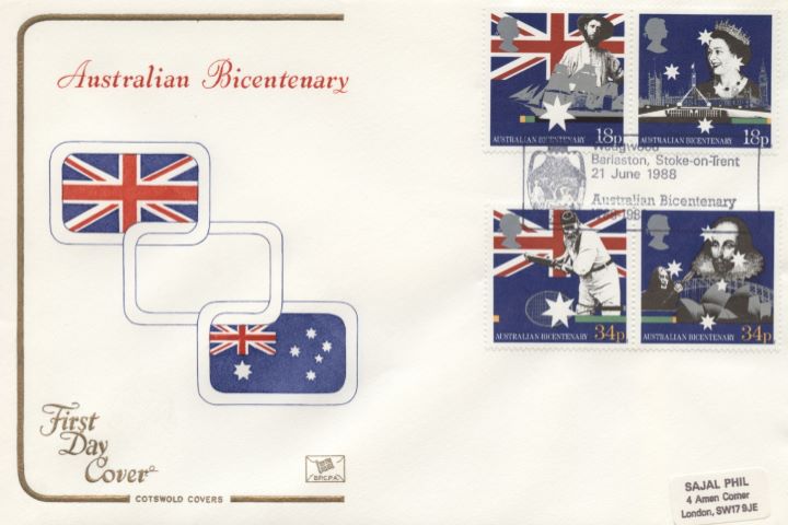 Australian Bicentenary, Union Jack & Australian Flag