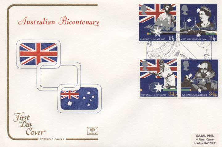 Australian Bicentenary, Union Jack & Australian Flag