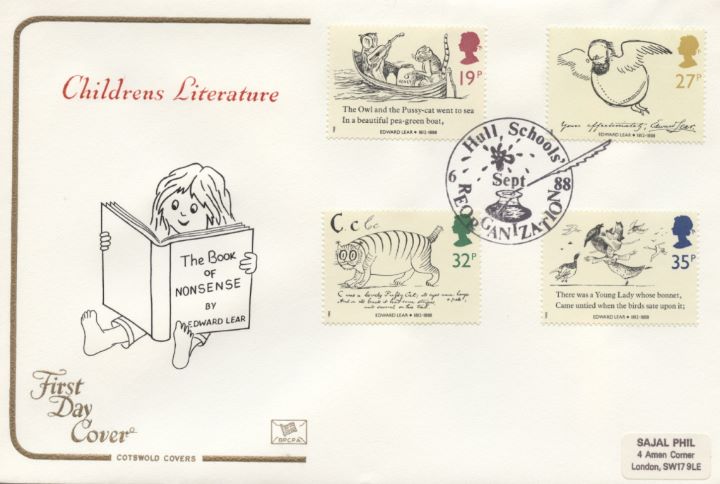 Edward Lear: Stamps, The Book of Nonsense