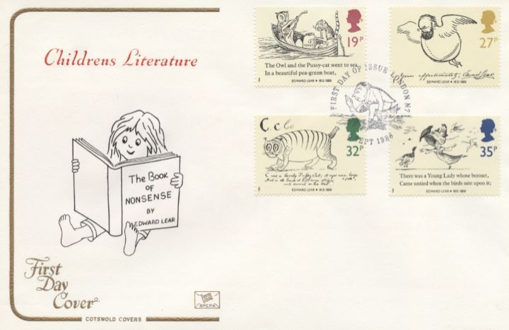 Edward Lear: Stamps, The Book of Nonsense