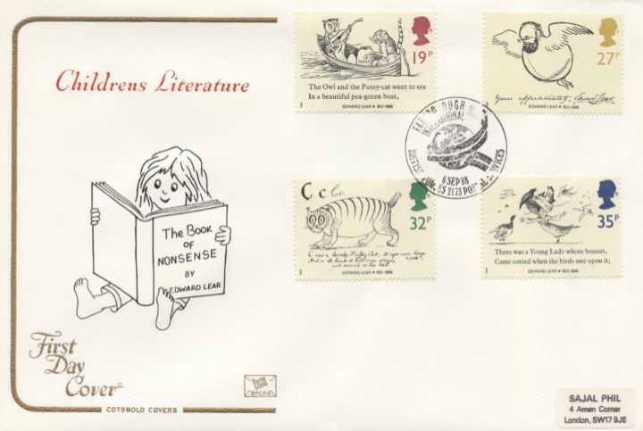 Edward Lear: Stamps, The Book of Nonsense