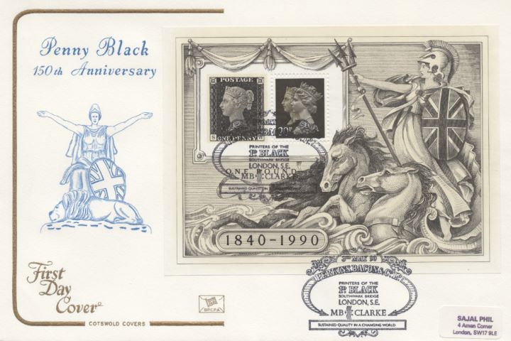 Penny Black: Miniature Sheet, Britannia