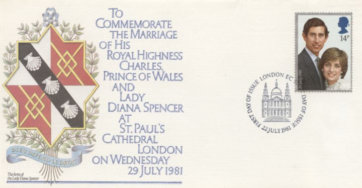 Royal Wedding 1981, The Arms of Lady Diana Spencer