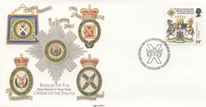 Scottish Heraldry, Badges of the Order of the Thistle