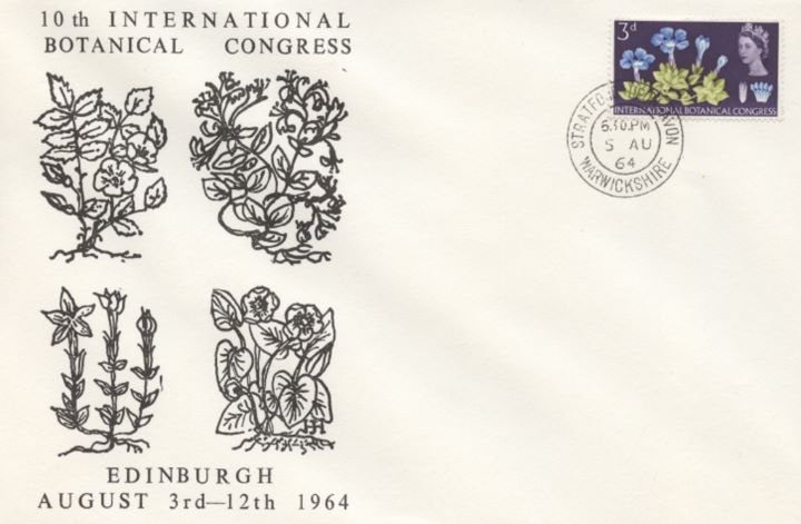 Botanical Congress, Single Stamp Covers