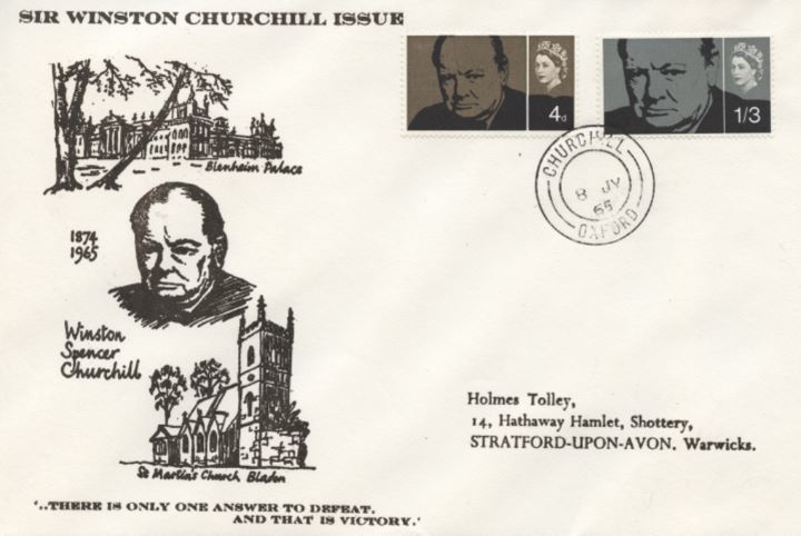 Sir Winston Churchill, Scarce Postmarks