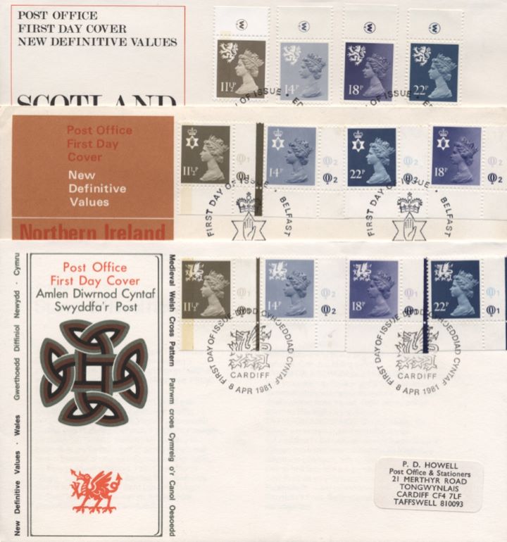 Regionals 1981 Set, Set of 3 with margin copies and printers logos