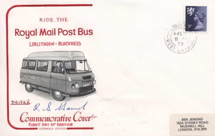 Royal Mail Post Bus, Various Postmarks