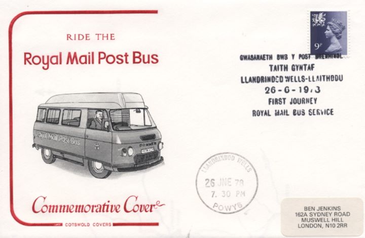 Royal Mail Post Bus, Various Postmarks