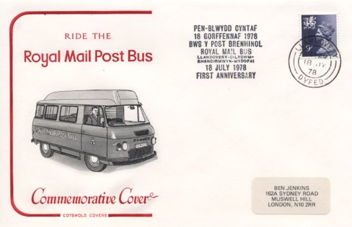 Royal Mail Post Bus, Various Postmarks