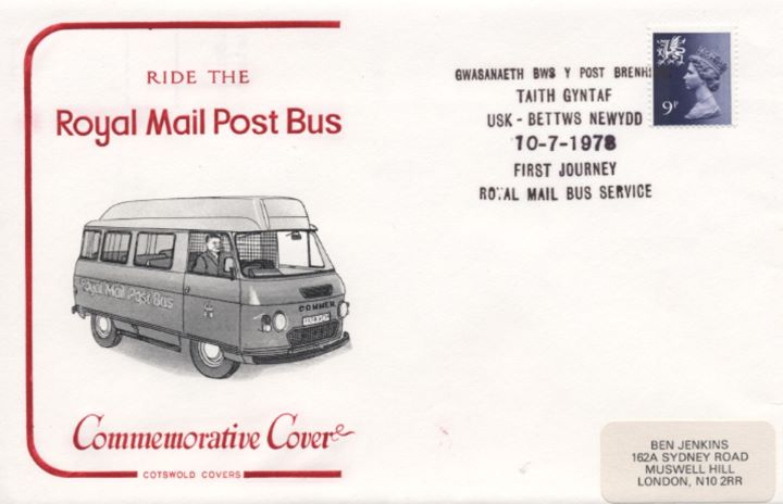 Royal Mail Post Bus, Various Postmarks