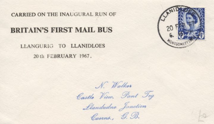 Britains First Mail Bus, Llangurig to Llanidloes