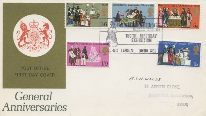 General Anniversaries 1970, Royal Arms