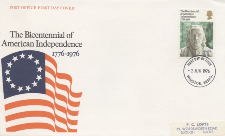 USA Bicentenary: 11p, American Flag