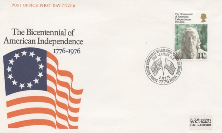 USA Bicentenary: 11p, American Flag