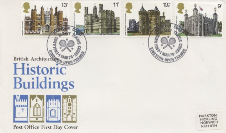 Historic Buildings: Stamps, Raven Cachet