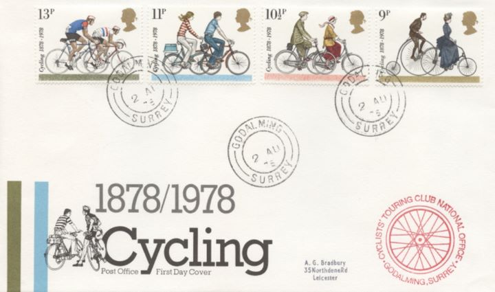 Cycling Centenaries, Post Office Covers